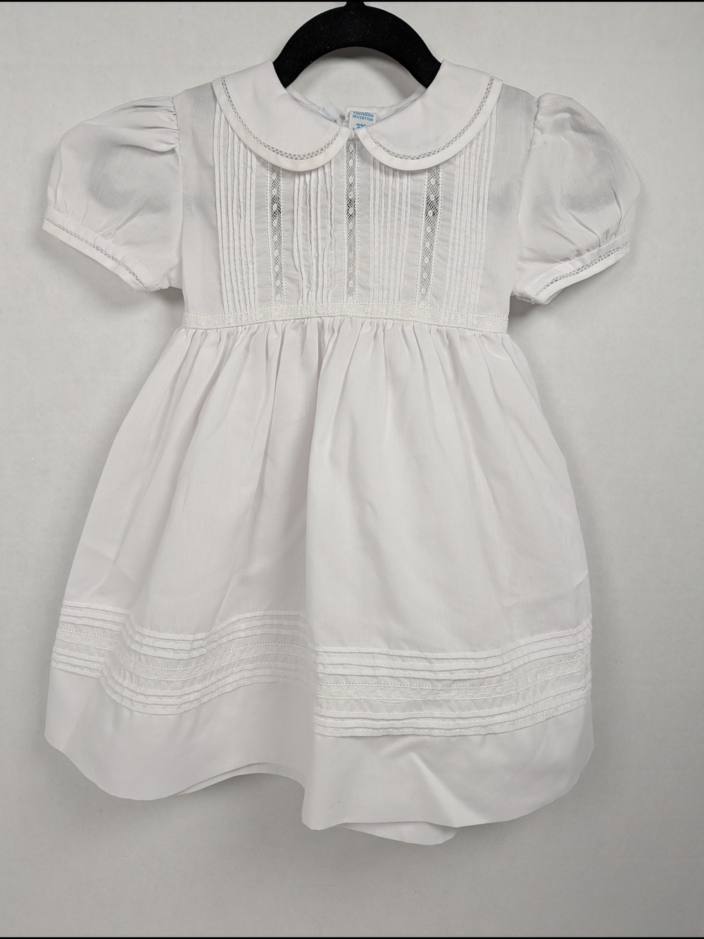 Feltman Brothers White Flower Girl Dress Christening Baptism Heirloom 12 Months